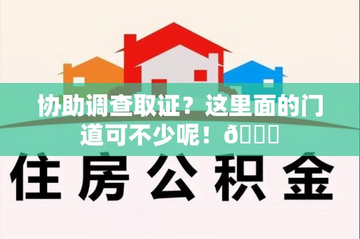 漳浦协助调查取证？这里面的门道可不少呢！😎