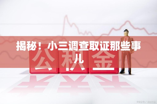 漳浦揭秘！小三调查取证那些事儿