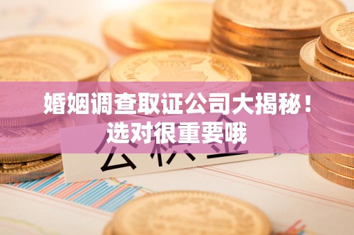 漳浦婚姻调查取证公司大揭秘！选对很重要哦