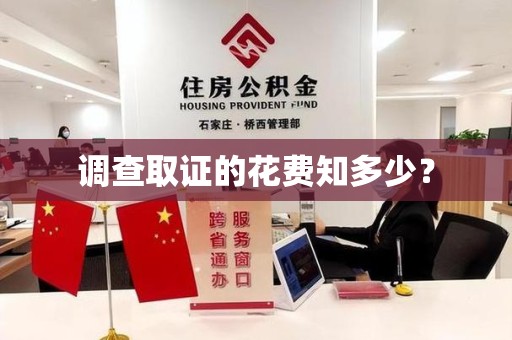 漳浦调查取证的花费知多少？